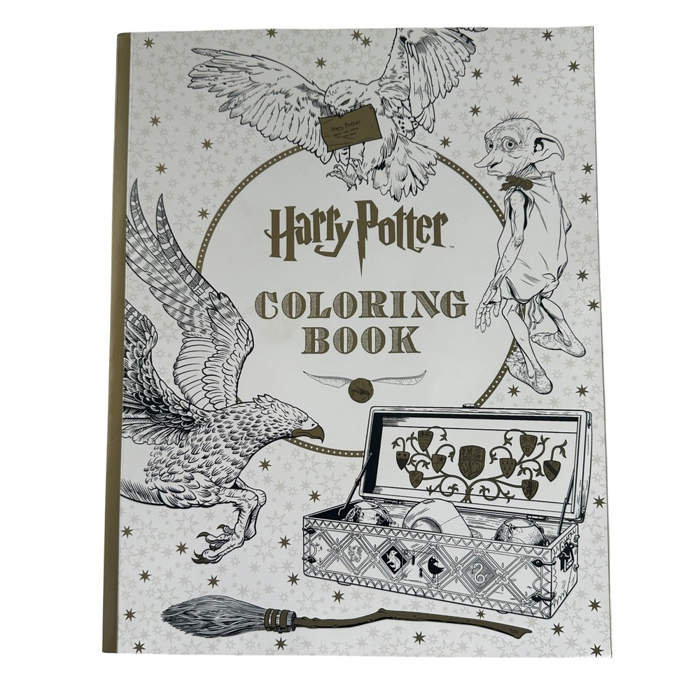 Harry Potter Coloring Book Scholastic Paperback Wizarding World 9781338029994